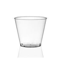 Clear Plastic Cups 500 Pcs - 9 oz Disposable Party Cups - Hard Plastic Solo Cups - Reusable Bulk Party Wine Tumblers - Cocktail Drinking Glasses for Parties, Wedding, Easter, Birthday & All Occasions