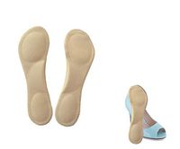 Slim Gel Insoles Arch Support Party Feet for ladies Shoes/High Heels (Cream)