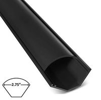 Electriduct Large Corner Duct Cable Raceway (1250 Series) - 5 Feet - Black