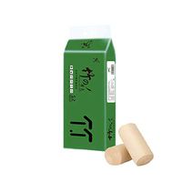 Becoler Store 12 Family Rolls Toilet Paper, Bamboo Fiber Primary Color Roll Paper Without Bleached Paper Towels