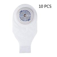 JIN One-Piece System Transparent Drainable Pouch for Ileostomy Stoma Care Cut-to-Fit 19-64MM with Closed End (Box of 10)