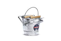 Behrens Galvanized Mop Bucket with Rollers, 3-Gallon
