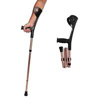 Qucasyl Walk Easy Youth Forearm Crutches Folding, Arm Cuff Crutch Adjustable for Adult,Ergonomic Handle with Comfy Grip