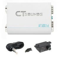 CT Sounds Monoblock Car Audio Amplifier - 1000 Watts Maximun Power, Class D, Mosfet Power Supply with Remote Bass Knob, Great for Car Speakers and Car Stereo - AT-500.1D