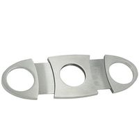 Andux Land Stainless Steel Cigar Cutter Easy to Use for All Size Cigars XJJ-01