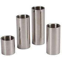 Leyeet Guitar Slider,4Pcs Stainless Steel Smooth Edge Finger Slide 28 51 60 70mm for Electric Acoustic Guitar Bass