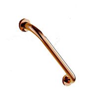 YSXZM Grab Bar, Stainless Steel Grab Rails Bathroom Support Rail Straight Handrail Safety Wall-Mounted Anti-Skid Handle (Color : Gold, Size : 38CM)