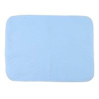 Incontinence Pad, 2pcs Waterproof Reusable Incontinence Underpads 4-layer Washable Bed Pads for adults, kids and pets,Blue + White 45 X 60