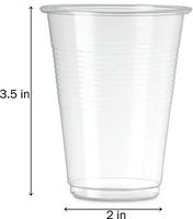 7 Oz Clear Plastic Cups by Fnamo, For Any Occasion, BPA-Free Disposable Transparent Ice Tea, Juice, Soda, and Coffee Glasses for Party, Picnic, BBQ, Travel, and Events, (100, Clear)