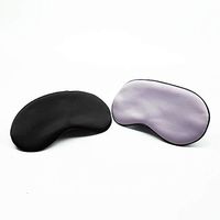 Artgenius Lightweight Sleeping Eye Mask for A Full Night's Sleep, Silk Sleep Eye Mask Set (Black-Purple)