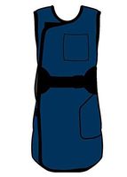 ALIMED 937226 Coat Apron Lightweight Lead Navy Small
