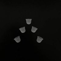 Jungle Care® Beanie Hat Shaped Comfortable CIC/ITC/ITE Silicon Ear Tip Domes, Could Fit a Par of RIC/RITE (Receiver in The Ear Canal) Models (S * 5pcs)