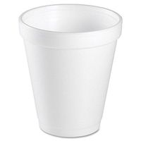 Dart 8 Oz White Disposable Coffee Foam Cups Hot and Cold Drink Cup (Pack of 75)