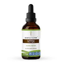 Vitex Tincture Alcohol Extract, Organic Vitex (Chaste Tree, Vitex Agnus-Castus) Dried Berry Tincture Supplement (4 FL OZ)