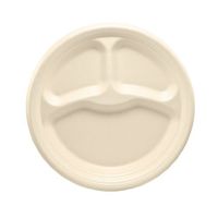 Dart 9CPHQR 9 in Honey Laminated Foam 3 Comp Plate (Case of 500)