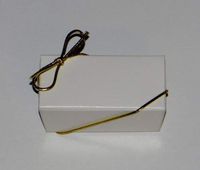 6" Gold Stretch Loops 50ct for Candy Boxes / Jewelry Boxes
