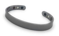 Cretoni Sereno Gunmetal Color Magnetic Bracelet for Men and Women : 6 Powerful Magnets : Perfect for Fashion, Golf and Natural Magnetic Health Benefits