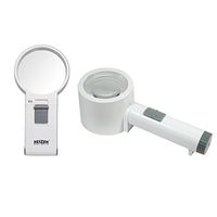 Reizen 4X Handheld and Stand LED Illuminated Magnifier Combo Kit