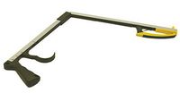 DMI Duro-Tek Foldable Lightweight Aluminum Reacher Grabber with 3-Inch Jaw Opening, Easy-to-Grip Ergonomic Contoured Handle and Magnetic Tip to Pick Up Light Metal Objects, 26 Inches, Yellow and Black