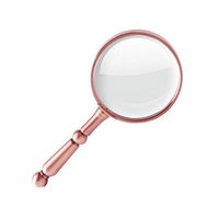 ZHHL Magnifier, 20X Handheld Magnifying Glass Full Metal Frame Handle Optical Lens for Reading, Low Vision, Books, Map