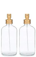 Apothecary Glass Fine Mist Bottle with Gold Aluminum Sprayer (2)