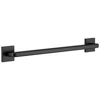 Delta Faucet 41924-BL Modern Angular Concealed Screw ADA-Compliant Decorative Grab Bar, 24 in x 1-1/4 in, Flat Black