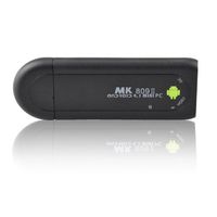 Bluetooth Mini PC Mk809 II (UG007 in sleek skin) Newest Version Android Dual Core Build-in Bluetooth Android 4.1 Rk3066 Dual Core 1g Ram 8g Rom Support External 3g Mini Pc