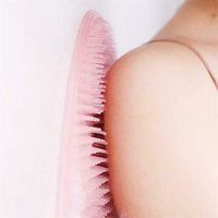 Dragon Honor Lazy Bath Massage Pad Silicone Suction Cup Bathroom Shower Mat Non-Slip Bat 1PCs (Pink)