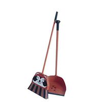 Kylin Express Creative Children Cleaning Tools Mini Broom and Dustpan Plastic Grips Sweep Sets#A