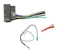 Car Stereo Radio Wire Harness and Antenna Adapter Combo to Install an Aftermarket Radio for select 2013+ Chrysler Dodge Jeep Ram Vehicles - No Factory Premium Amp - See compatible vehicles below