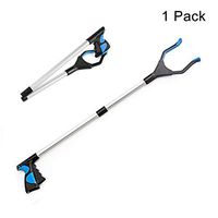 Foldable Reacher Grabber, Golden^Li 32 inch Flexible & Lightweight Trash Picker for Elderly Disabled Reaching Assist Tool (Set 1)
