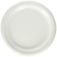 Paper Plates, Medium-Duty, 9", White, 500/Case