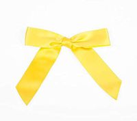 7/8" Daffodil Pre-Tied Bow (100 Pieces) - CB-BOW7DA