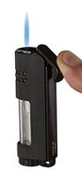 Visol Fitzroy Outdoors Torch Lighter with See Thru Butane Tank (Black Crackle)