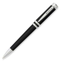 Franklin Covey Freemont Ballpoint Pen Deco Black Lacquer with Polished Chrome Appointments, by Cross (FC0032IM-1)