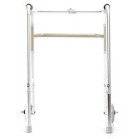 LTLHXM Folding Walking Frame with 2 Wheels Forearm Support Walker Rollator Lightweight Mobility Aid Helps with Walking Independently, Elderly Parents, Grandparents, Disabled & Injured