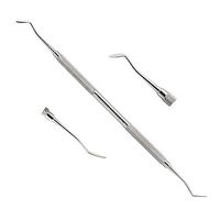 MettleZ Dental Double Ended Scaler Restorative Flat Plastic Instruments 2 mm, Scaler lab