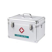 First aid kit LCSHAN Household Medicine Box Family Should Be Emergency Storage Portable Aluminum Alloy (Size : 16 inches)