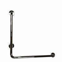 Teerwere Toilet Rail Safety Accessory Frame with Support Grab Bar Safety Handle Special Crowd Bathroom Seat Bracket for Elderly and Handicap (Color : Silver, Size : 60x60cm)