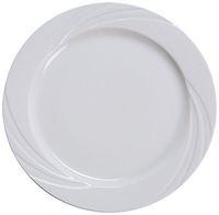 Yanco MM-6 Miami 6.25" Bread Plate, Porcelain, Bone White, Pack of 36