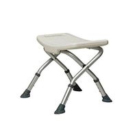 JHome-Bathing Stool Folding Aluminium Bathroom Shower Stool | Bath Seat Bench for Elderly Disabled or Pregnant Women - Adjustable Height