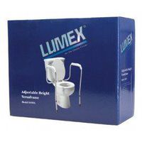 Lumex Adjustable Height Versaframe -Toilet Safety Rail in Retail Packaging - Case of 3