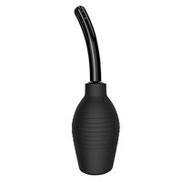 JIAHAO New Black Enema Bulb Clean Anal Vaginal Silicone Douche for Men Women and Men