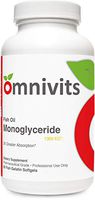 Omnivits Monoglyceride Fish Oil 1300 EC | MaxSimil Omega3 Concentrate | 3X's Greater EPA/DHA Absorption | 60 Fish Gelatin Softgels