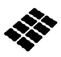 Cinhent 20pcs Self-Sticking Stickers Blackboard Sticker Candy Jar Organizer Stickers Craft Kitchen Labels Multiple Surfaces Reused