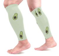 LEVEIS Avocado Calf Compression Sleeves 1 Pair, Leg Performance Support for Shin Splint Calf Pain Relief Men & Women Guards Sleeves for Running Cycling