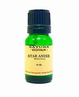 Natura Bona Pure Star Anise Essential Oil. 100% Natural, Undiluted, Therapeutic Grade. 10 ml (.33 oz). (Anise Star)