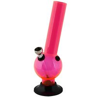 Acrylic Mini Smoking Handmade Glass 20cm, Pink