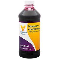 The Vitamin Shoppe Blueberry Concentrate, 100 Juice Concentrate, Natural Foods Superfood, High in Antioxidants (16 Fluid Ounces Liquid)