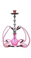Pink 4 hose 26" new Hookah shisha nargila bar narguile nargile glass water Vase